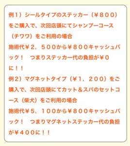 キャッシュバックキャンペーン説明文02